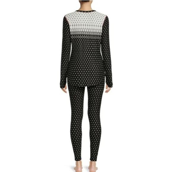 ClimateRight Cuddl Duds Medium Jersey Thermal Top and Leggings 2-Piece Set - Picture 7 of 9